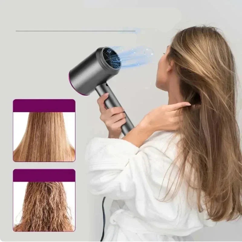 Veluvia Styler | Föhnbürste 900W | Leise & Kompakt | Für Glänzendes Haar