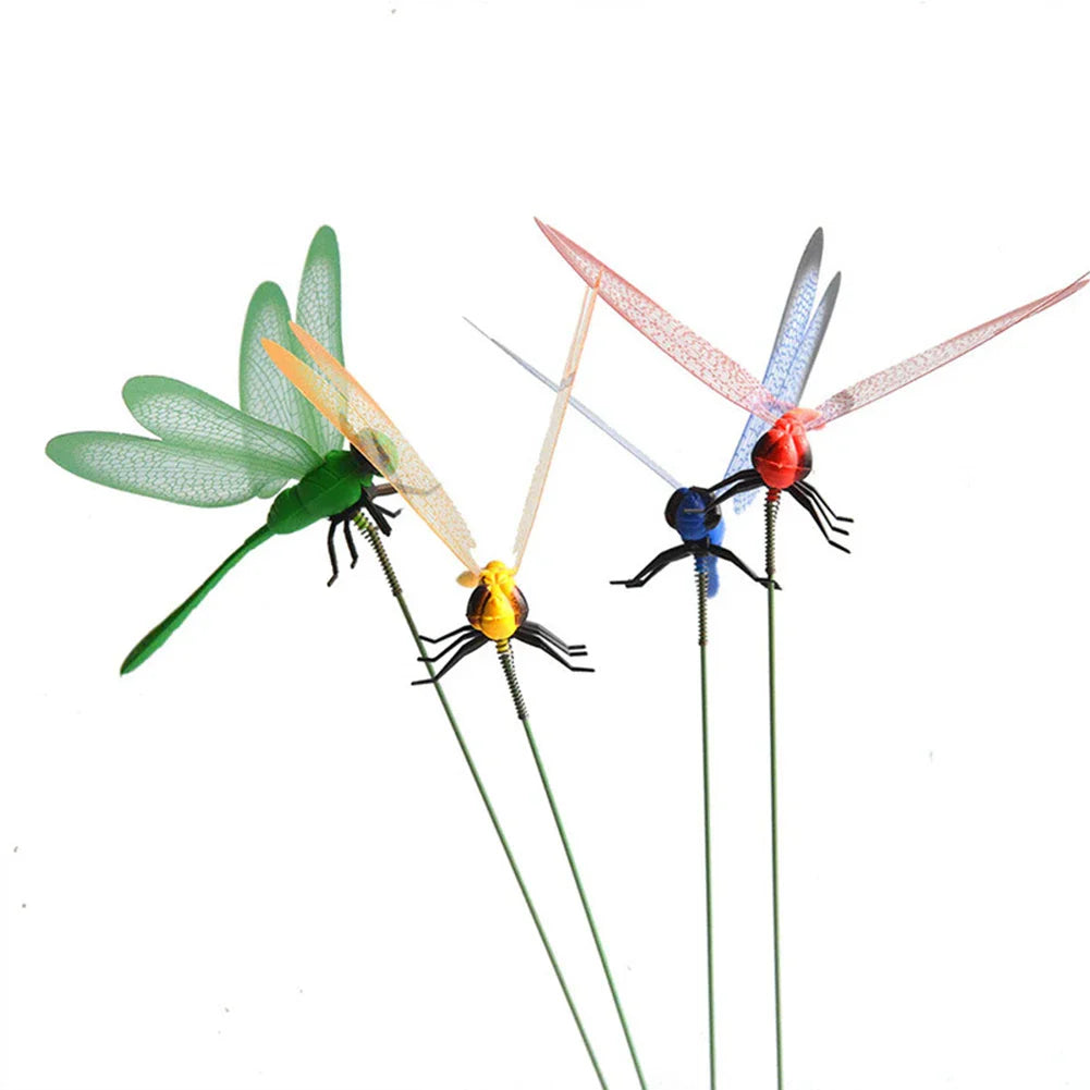 Aeraflair Gartenlibellen | Beweglich & Wetterfest | Dekorativ für Topf & Beet | Bunte Sets