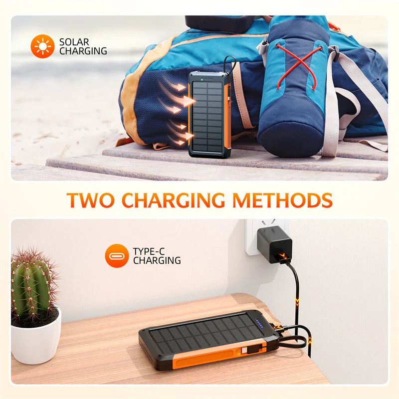 SolarMax Charge | Powerbank mit Solarpanel | Magnetisches Wireless Charging