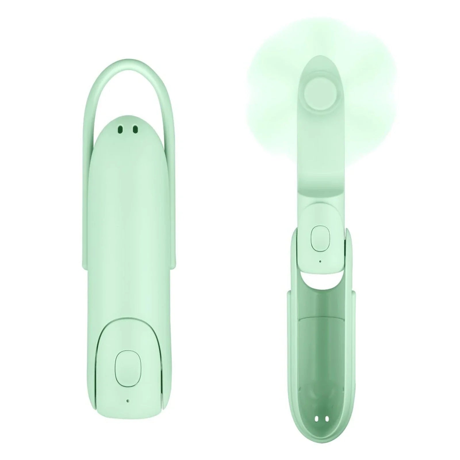 BreezeMate | 3in1 Mini Ventilator | Handventilator, Powerbank & LED Lampe | Kompakt & Sicher
