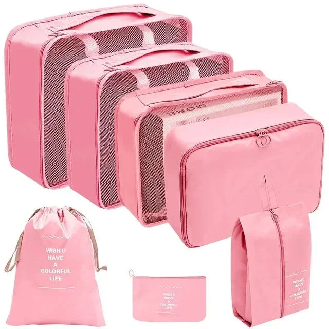 TravelPro Organizer Set | Platzsparend & Umweltfreundlich | 7-10 Teile für Perfekte Ordnung