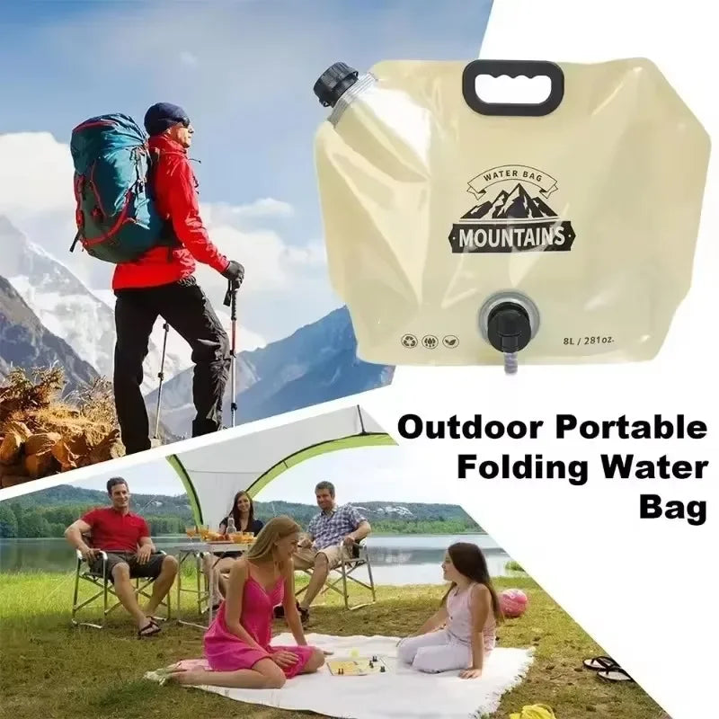 HydroPackx Wassertragetasche | Faltbar, Kompakt & Mit Ausgießer | Ideal für Outdoor-Aktivitäten