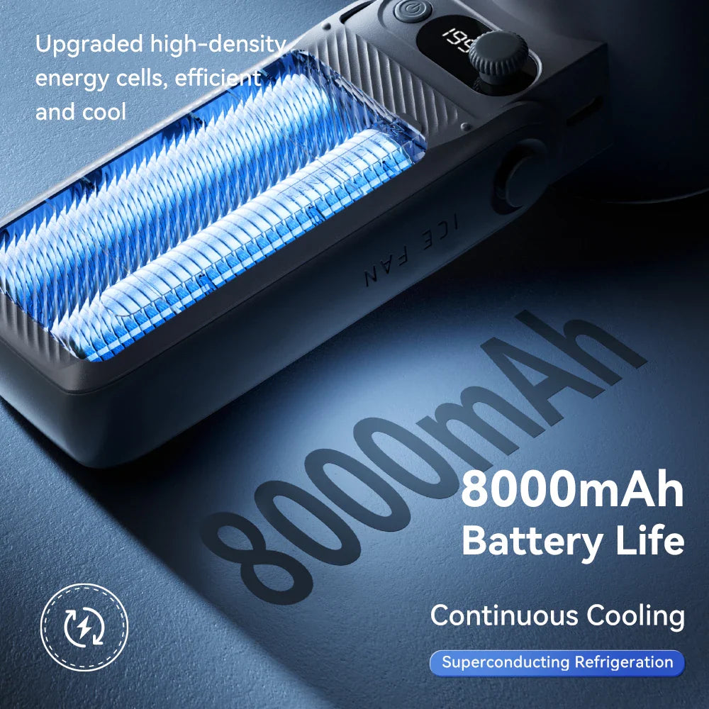 Frozano CoolFlex | 3-in-1 Ventilator | Tragbar & Halsfreundlich | LED-Display | Bis 25 Std Laufzeit
