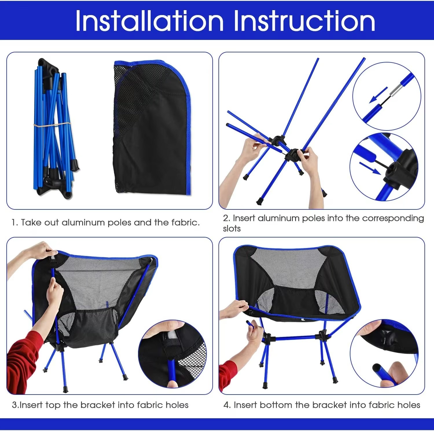FlexiTrail Campingstuhl | Ultraleicht & Tragbar | Robust & Atmungsaktiv | Für Outdoor-Aktivitäten