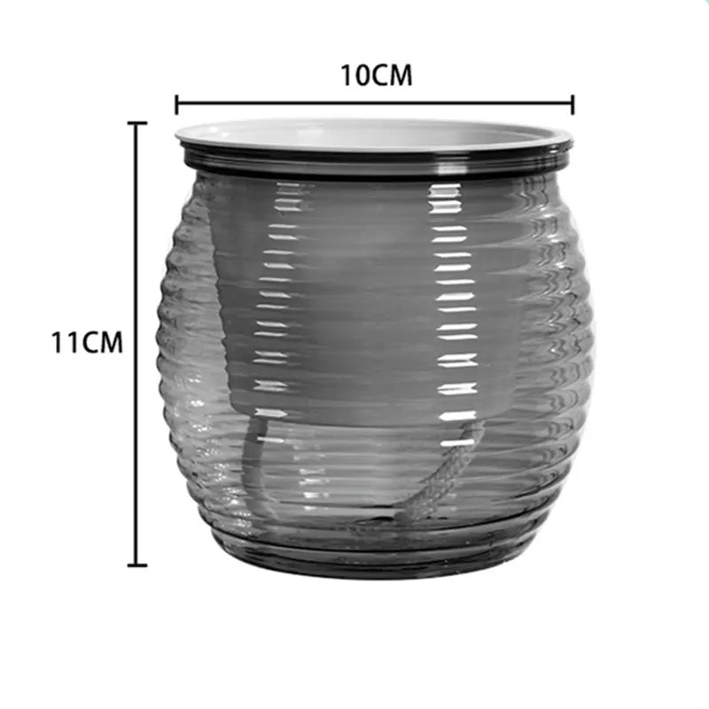 Hydropura Blumentopf | Selbstbewässernd & Erdlos | Modern & Pflegeleicht | 3er-Set