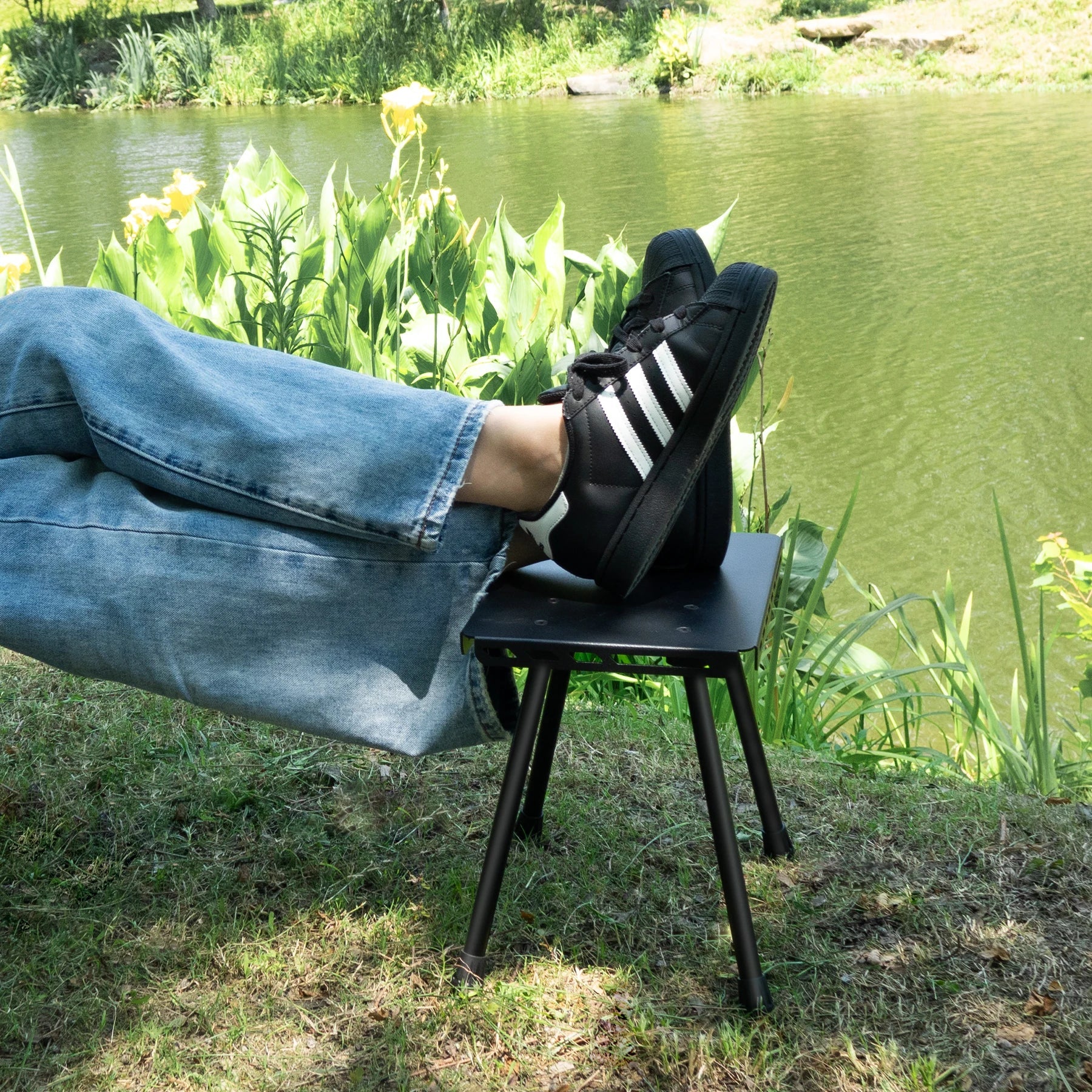 OutdoorPro | Faltbarer Campinghocker | Ultraleicht | Multifunktional