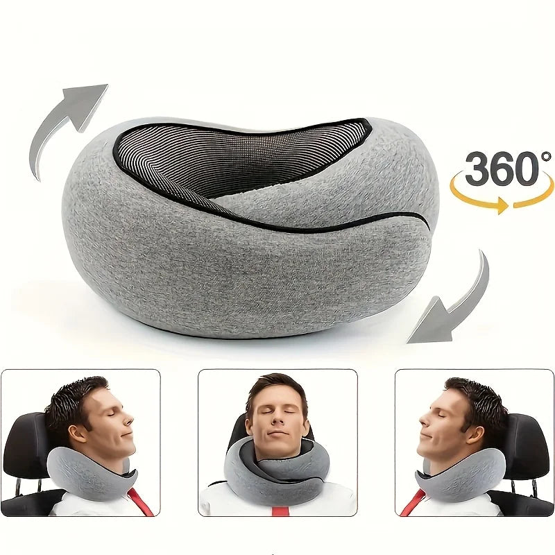 Restivio Reisekissen | U-Form & Ergonomisch | Superweich & Kompakt | Für Flug, Auto & Büro