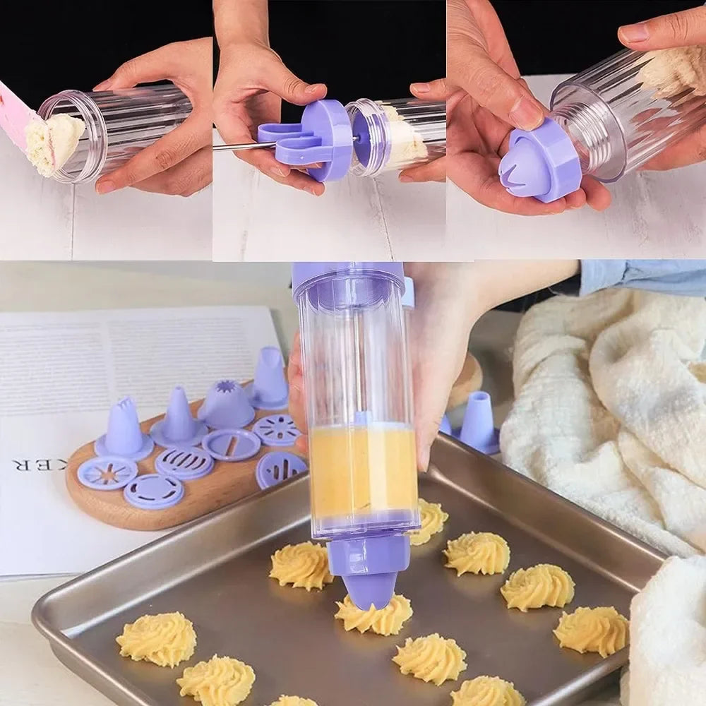 BakeMaster DelightPress | Keks- und Spritzbeutel Set | Ergonomisch | Lebensmittelecht