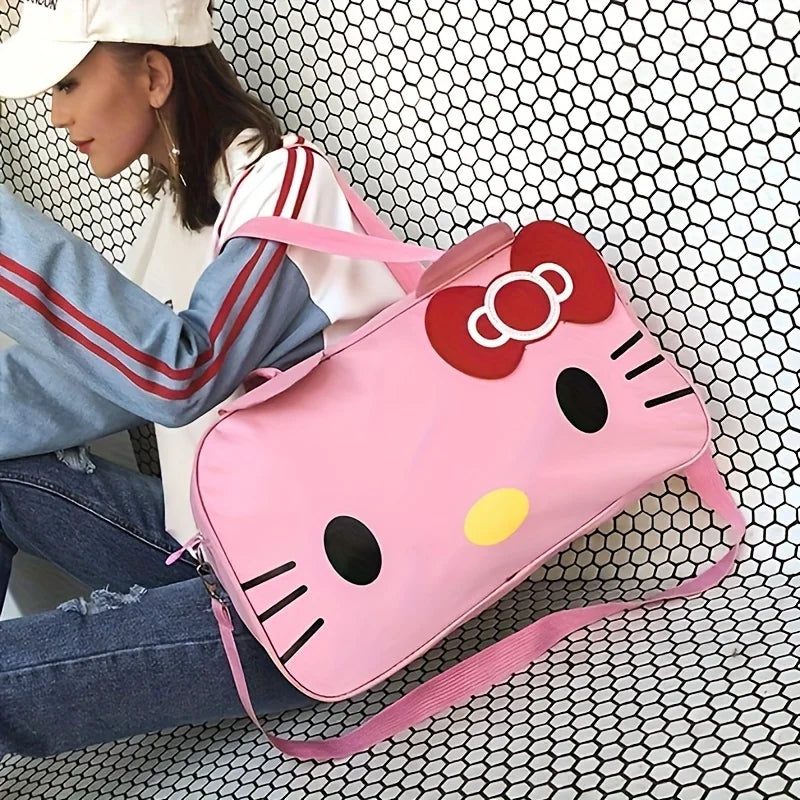 PawsyCharm | Reisetasche & Sporttasche | Oxford-Gewebe, süßes Cartoon-Design | Für Kurztrips, Fitness & Alltag