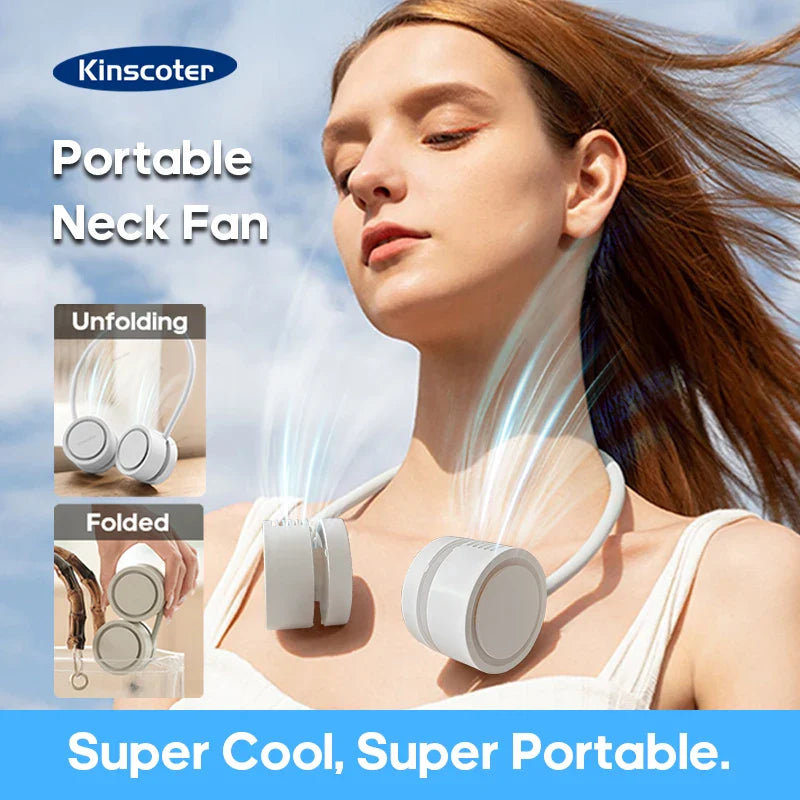 CoolFlow | Bladeless Nackenventilator | Kabellos & Faltbar | 3 Windstufen
