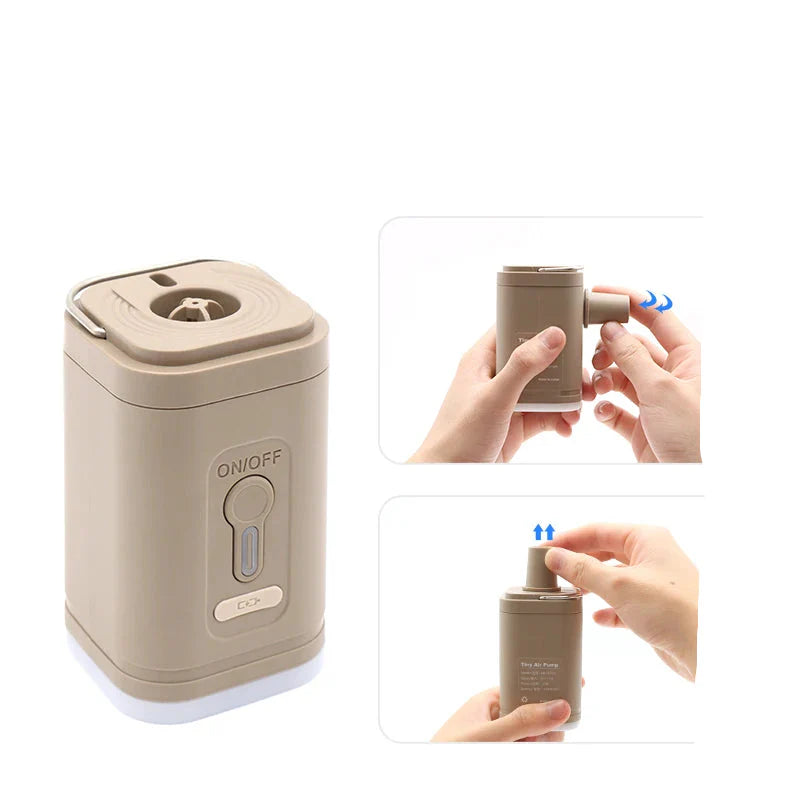 AirZipp Mini Luftpumpe | Elektrisch & USB-Aufladbar | Kompakt & Leicht | Für Outdoor & Reise
