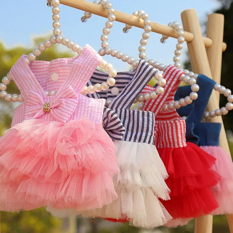 PetLuxe Haustier-Sommerkleid | Süßes Prinzessinnen-Design | Atmungsaktiv | Für Hunde & Katzen