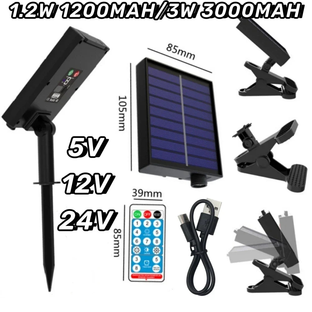 LumiControl Solar LED Steuerbox | 8 Modi | Für 100-200 LED Lichterketten | Wetterfest