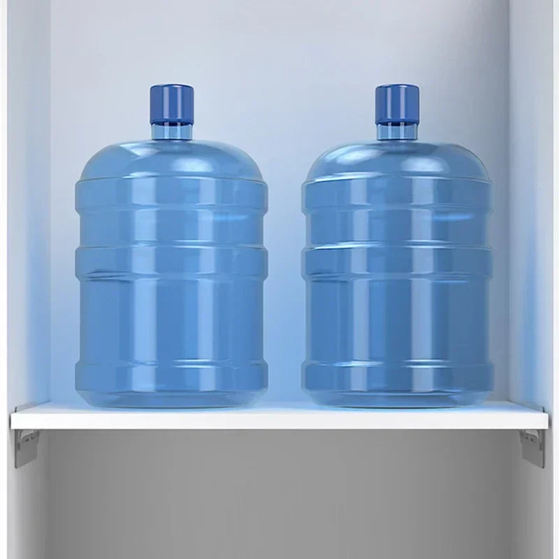 OrdiFlex Halter | Transparent & Werkzeugfrei | Ordnung für Schrank & Regal | Ohne Bohren