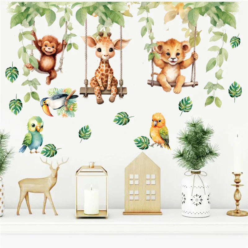 JungleWalls | Wandsticker Set | Abziehbar & Repositionierbar | Für Kinderzimmer
