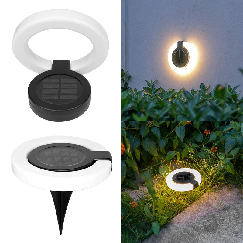 Lumora Solarwandleuchte | 360° Schwenkbar & Wetterfest | LED Gartenlicht | Bis 10h Leuchtdauer