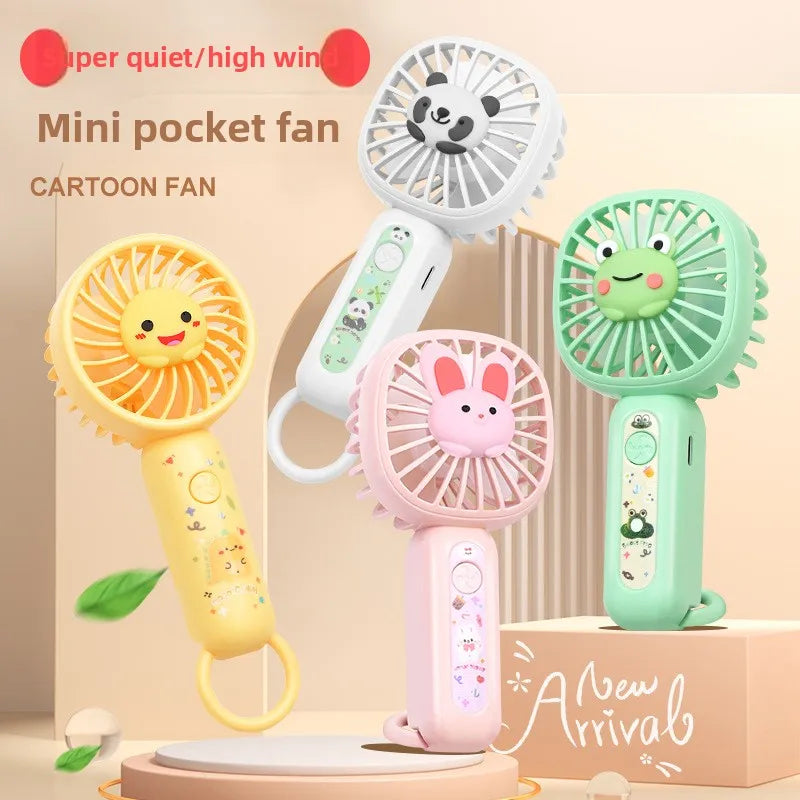 CooliPop | Handlicher Mini-Ventilator | USB-aufladbar & Leise | Für Schule, Büro & Reisen
