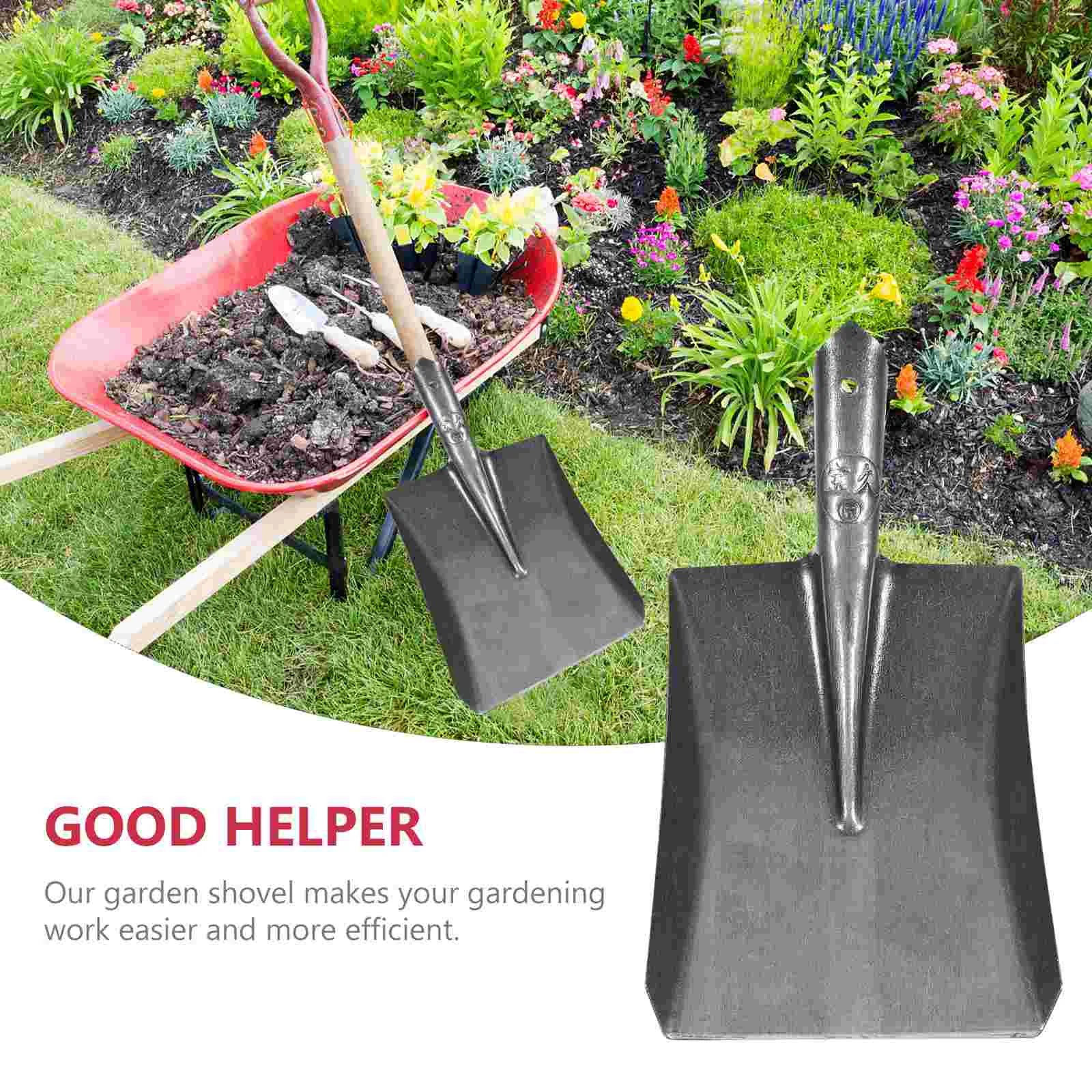 TerraGrip Gartenspaten | Extra Robust & Handlich | Für Wurzeln & Rasenkanten | Carbonstahl Rostfrei