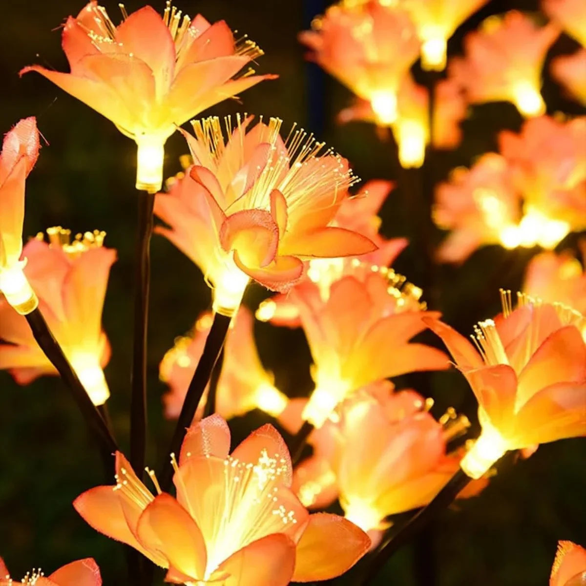 CamelliaGlow Solar Gartenleuchten | Kamelien-Design | Energieeffizient & Wetterfest | Für Garten & Terrasse