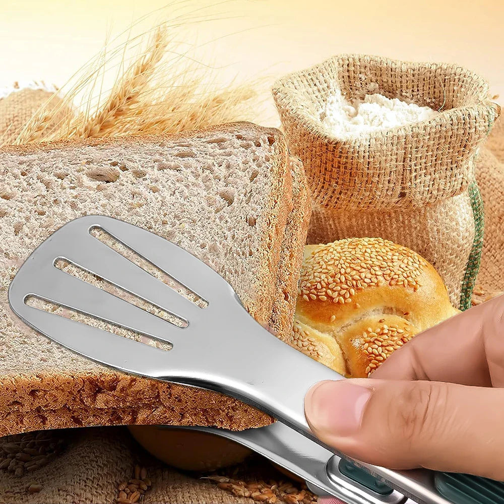 ProGrip | Edelstahl Küchenzange | Hitzebeständig & Rutschfest | Für Grill & Küche | Drei Größen | Spülmaschinengeeignet