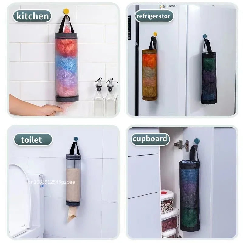 Beutelspender FlexiBag | Wandhalterung Kunststoff | Einwurf & Entnahme Öffnung | Grau Weiß