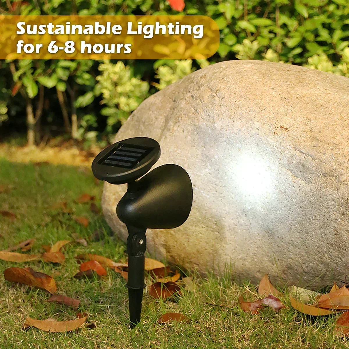 SolarBeam | Solar LED Strahler | 360° Beleuchtung für Garten & Wege | IP65 Wetterfest