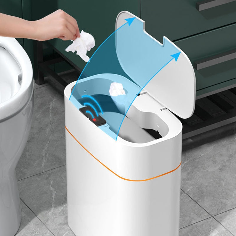 AutoClean Sensor Bin | Berührungsfreier Mülleimer | Hygienisch & Geräuschlos | Ideal für Küche, Bad & Kinderzimmer