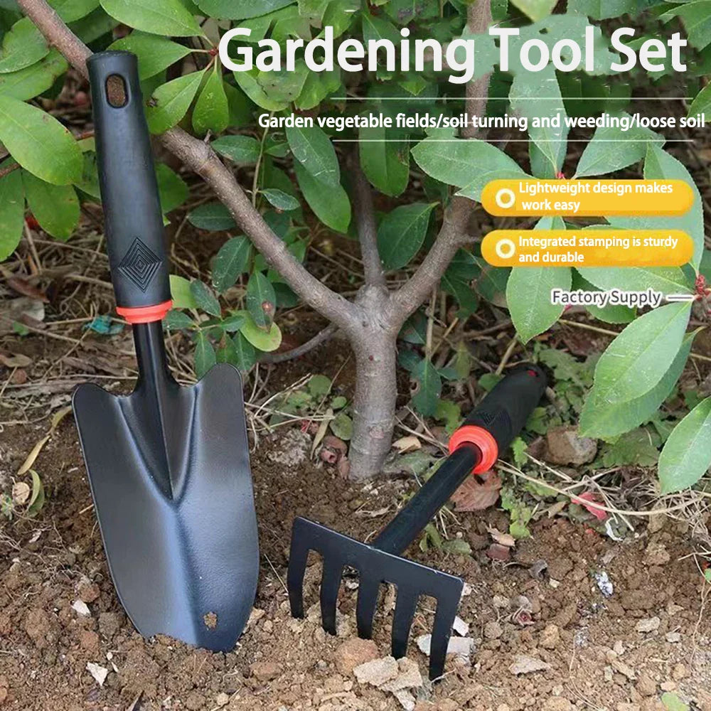 RootCraft 4-in-1 Gartenwerkzeug | Wechselköpfe aus Stahl | Ergonomischer Griff