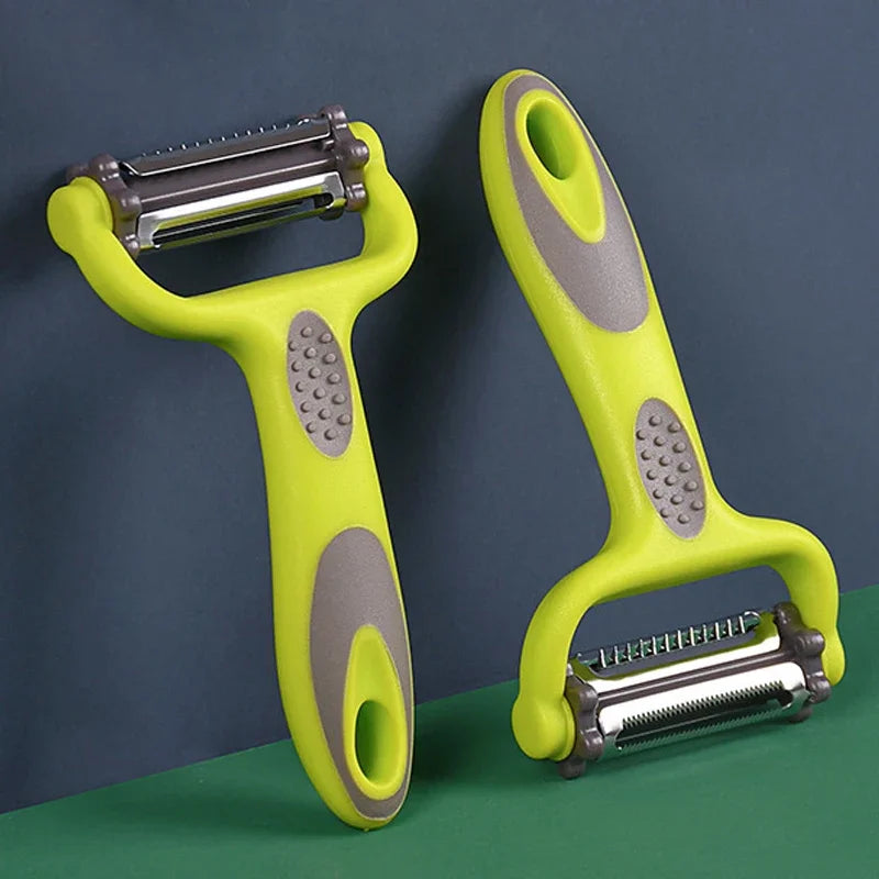 Prepivo 3-in-1 Schäler | Edelstahlklinge | Kompakt & Hygienisch | Ergonomischer Griff