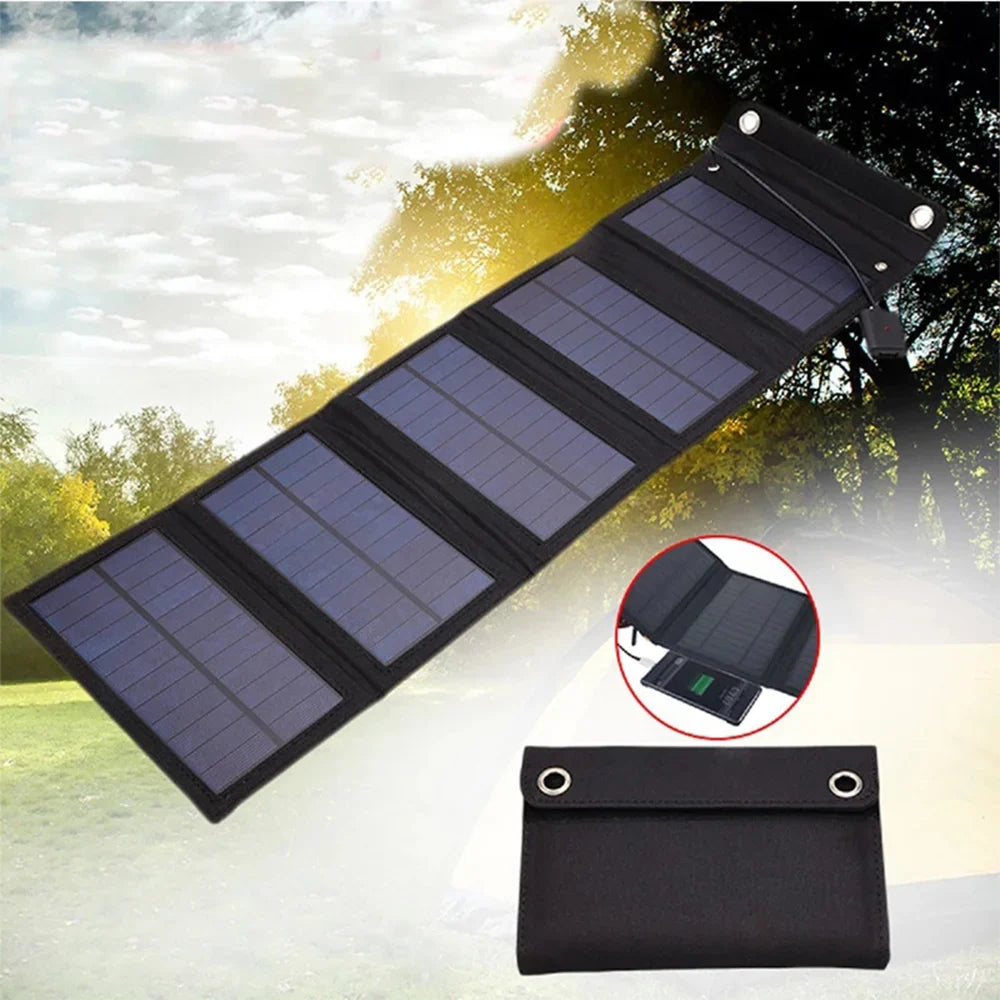 Solariq FoldPanel 30 | Faltbares Solarpanel | 30W USB | Wasserdicht & Mobil