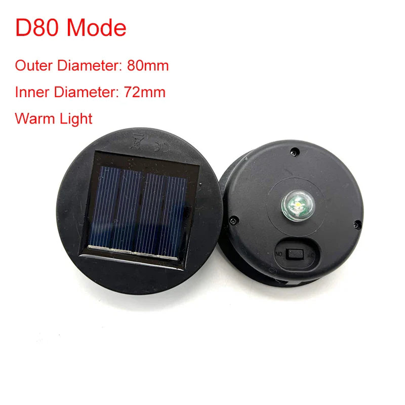 GlowJar Solar Deckellichter | Solarbetrieben | Warmweiße LED Lichterkette | Für Garten & Balkon