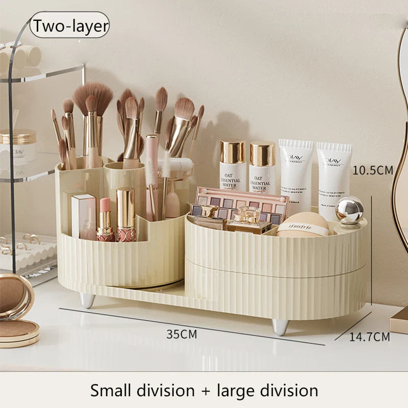 SpinMaster Organizer | 360° Drehbare Aufbewahrungsbox | Multifunktional & Kompakt | Aus stabilem Kunststoff