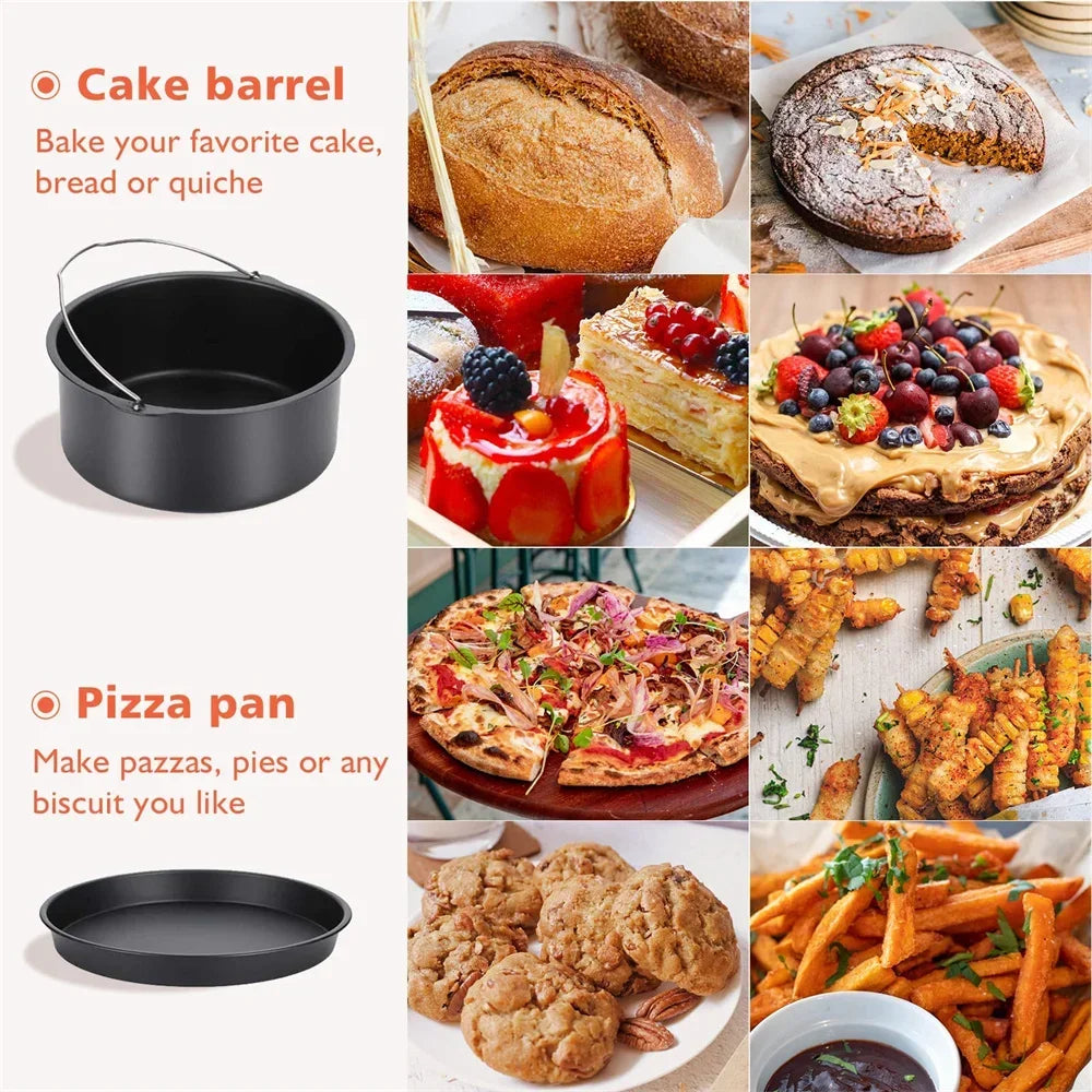 BakeMaster | Runde Backform | Antihaft | Mit Griffen für Ofen & Airfryer
