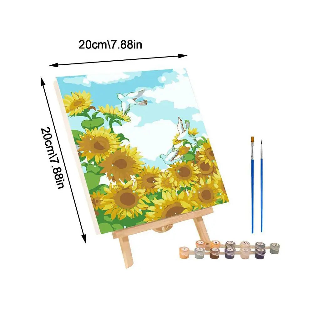 ColorVista | Malset Nach Zahlen | Entspannendes DIY-Kunstwerk | Mit Rahmen