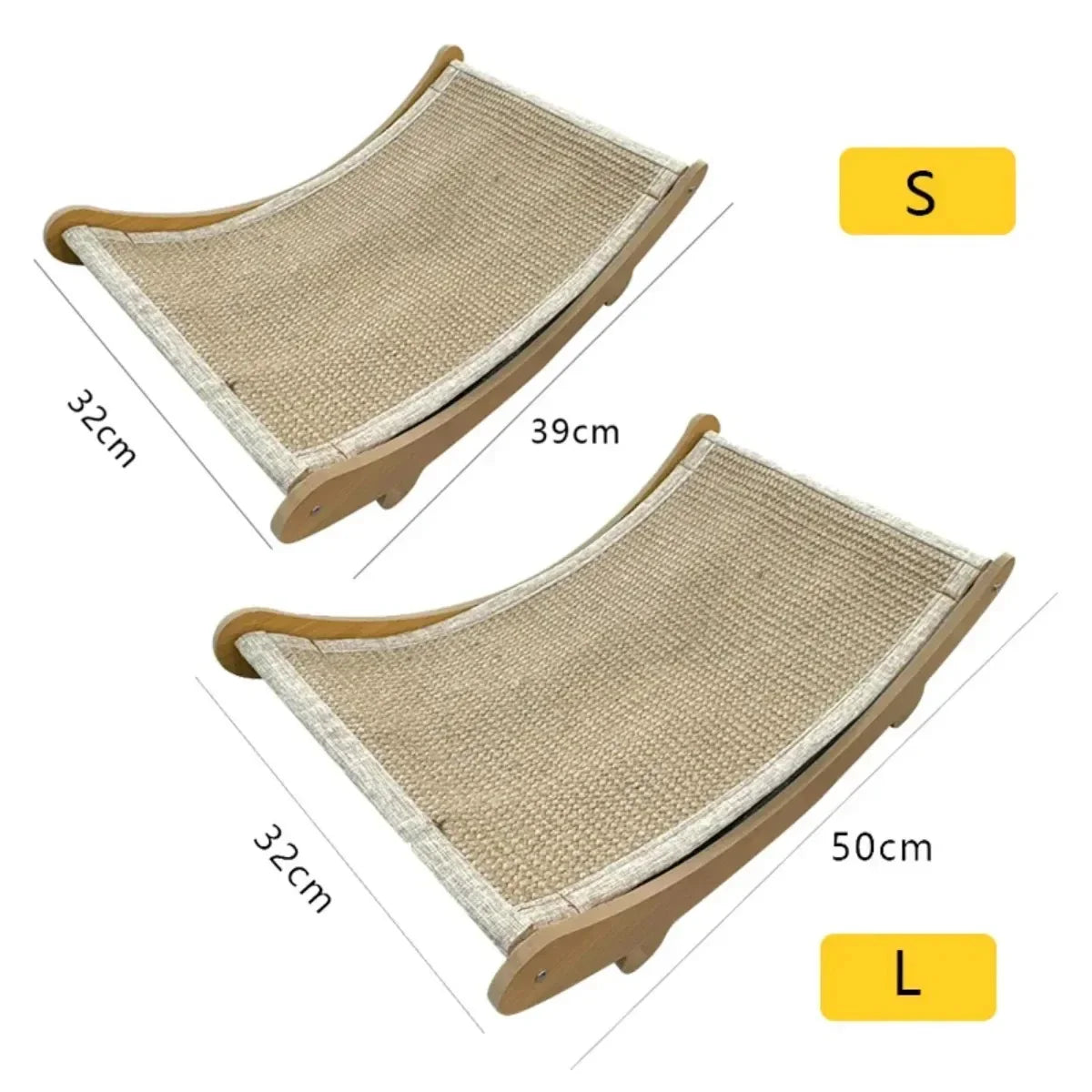 Pawlo LoungeBoard | Kratzspaß & Kuschelkomfort | Erhöht & Rutschfest | Natur-Sisal