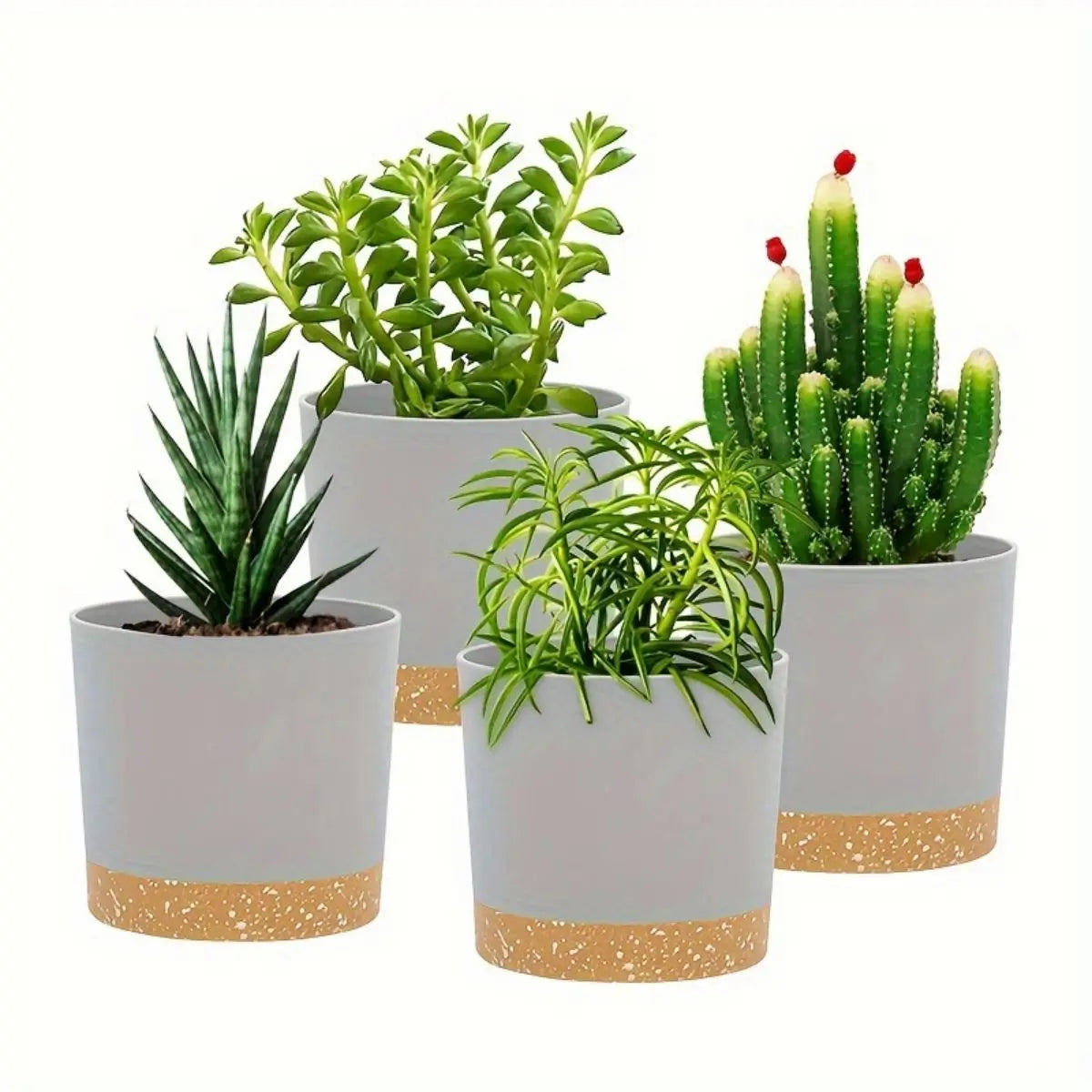 GreenRoot | Blumentöpfe mit Abnehmbarem Boden | Atmungsaktiv & Pflegeleicht | Modernes Design