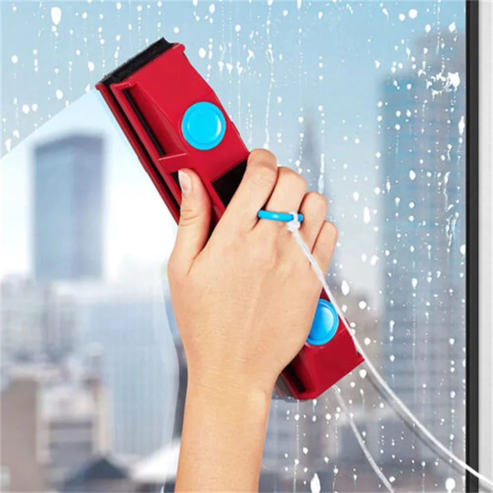 ClearGlide Magnet-Fensterreiniger | Doppelseitige Reinigung | Mit Mikrofaserpads | Für Streifenfreie Fenster
