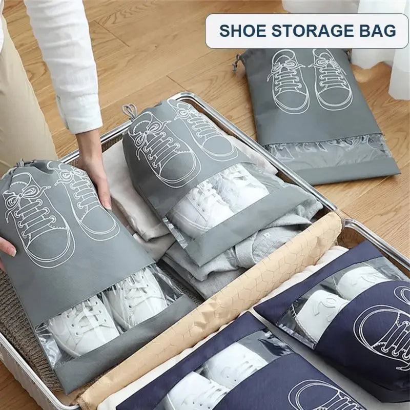 ShoePort Schuhaufbewahrung | Wasserabweisend & Tragbar | Für Reise & Zuhause | Vliesstoff + PVC