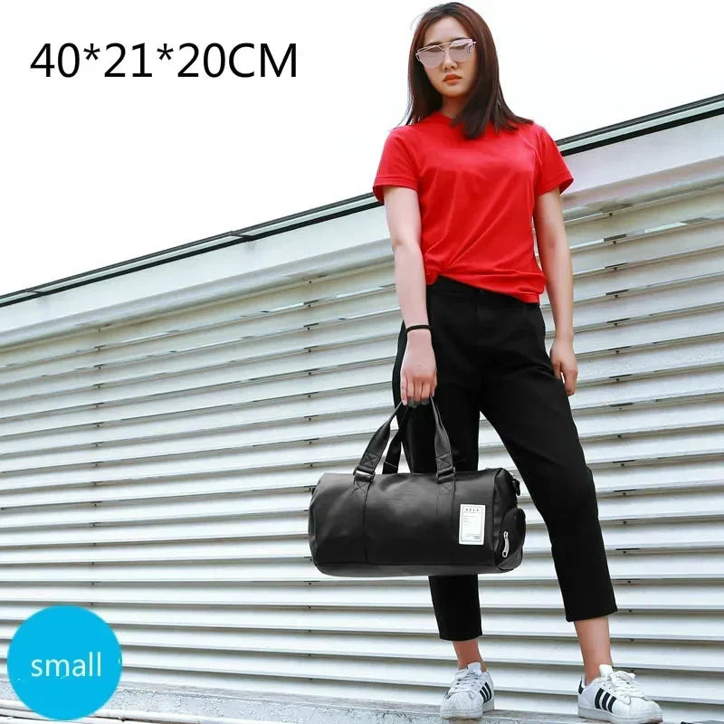 SportTote Pro | Elegante Sporttasche | Wasserabweisend & Nassfach | Lederoptik