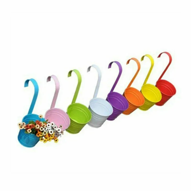 Vivacina Hängetopf | Bunt & Robust | Mit Haken | Für Balkon & Garten