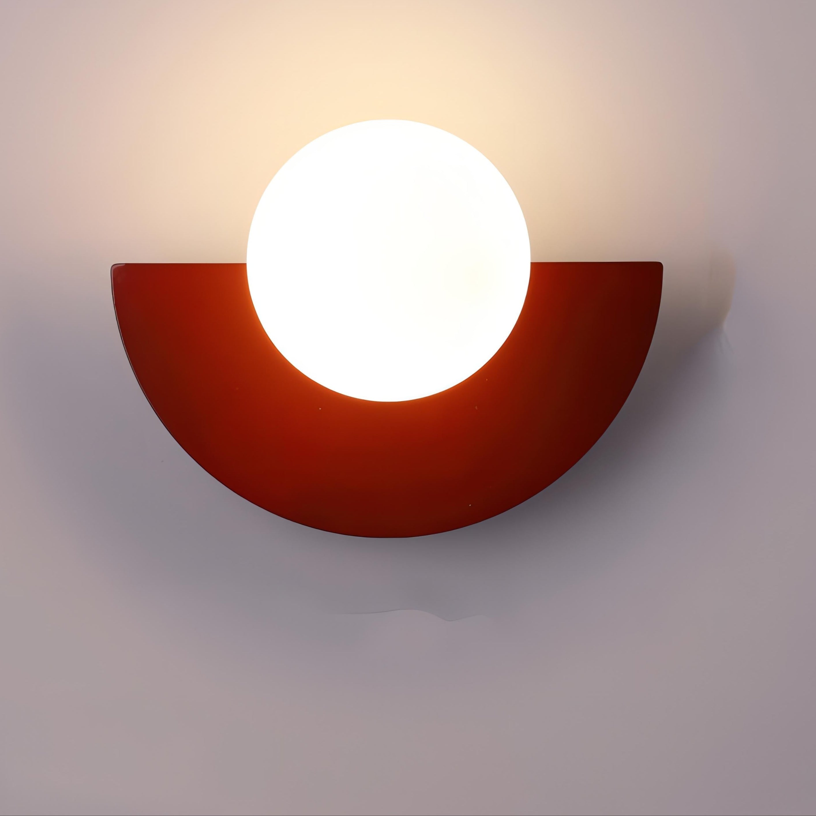 NordLume Wandleuchte | LED-Beleuchtung | Skandinavisches Design | Halbkreisförmige Metallform 25×15 cm