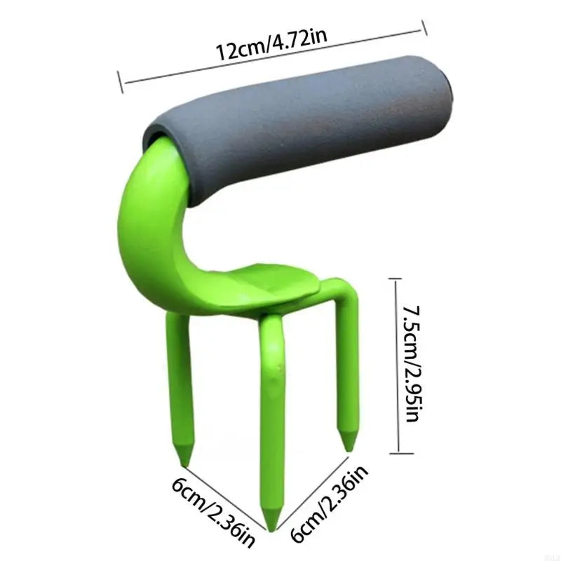 GreenMaster | Unkrautentferner aus Carbonstahl | Ergonomisch & Rostfrei | Hand-Tool für Gartenpflege | 17x13x8 cm