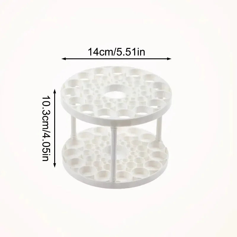 Glamova SpinTower | Kosmetik Organizer Mit 360° Drehung | Für Pinsel, Lippenstifte & Mehr