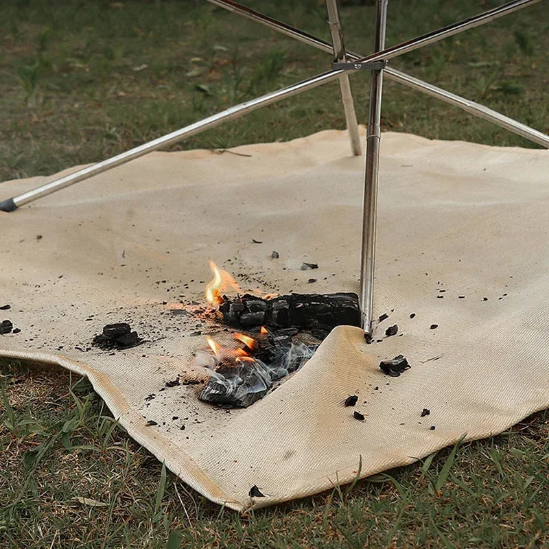 Ignisafe Feuerschutzmatte | Hitzebeständig & Faltbar | Für Grill & Feuerstelle