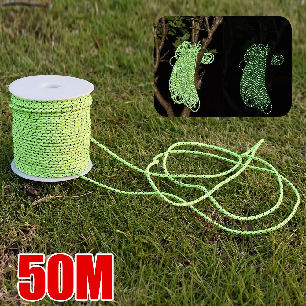 NightGuard | Reflektierendes Paracord Seil | Abriebfest & Leicht | 50m