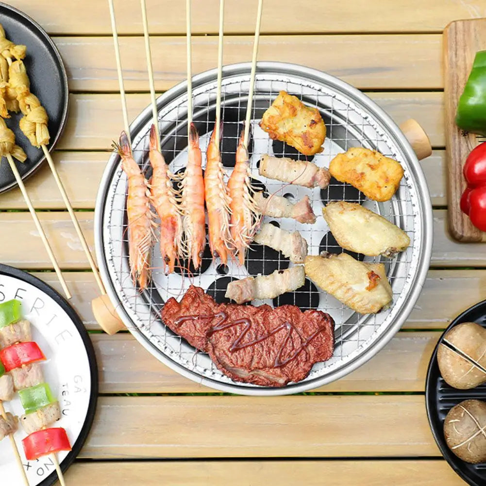GrillFusion | Tragbarer Holzkohlegrill | Schnellaufheizend & Multifunktional | Kompakt & Sicher | Einfache Reinigung