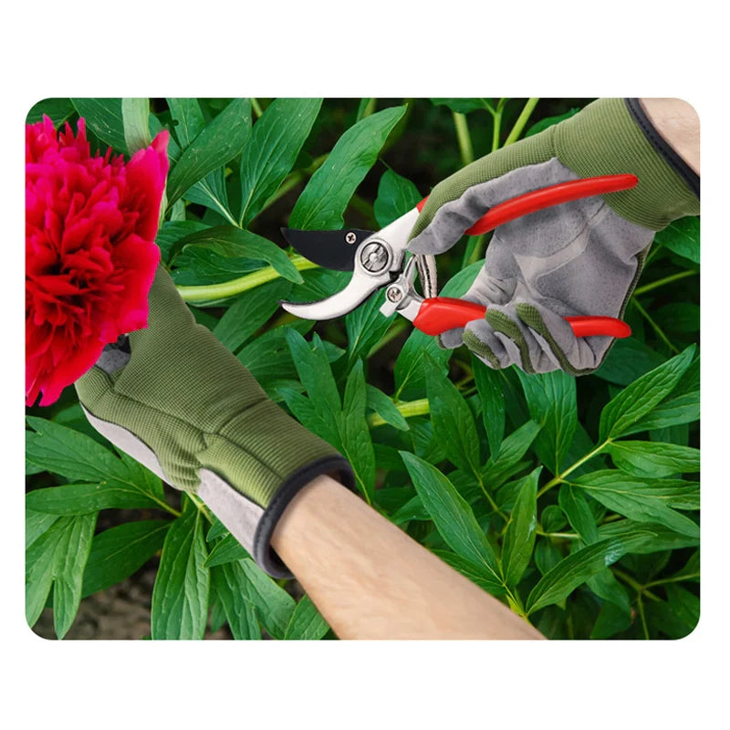 GardenaGuard Thorn-Protect Handschuhe | Rindsleder & Gummi | Dornensicher | Für Gartenarbeit & Sträucher