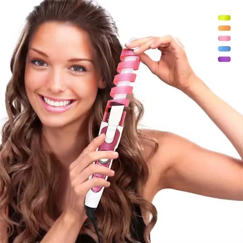 CurlMaster Pro | Keramik-Lockenstab für Perfekte Spirallocken | Schnelles Styling & Haarschonend