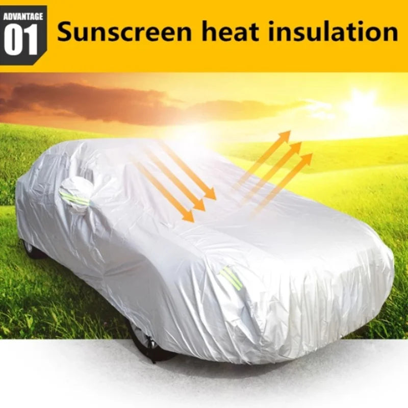 Autessa AllGuard | Autoabdeckung Ganzjahres | UV- & Wetterschutz | Für SUV & Limousine