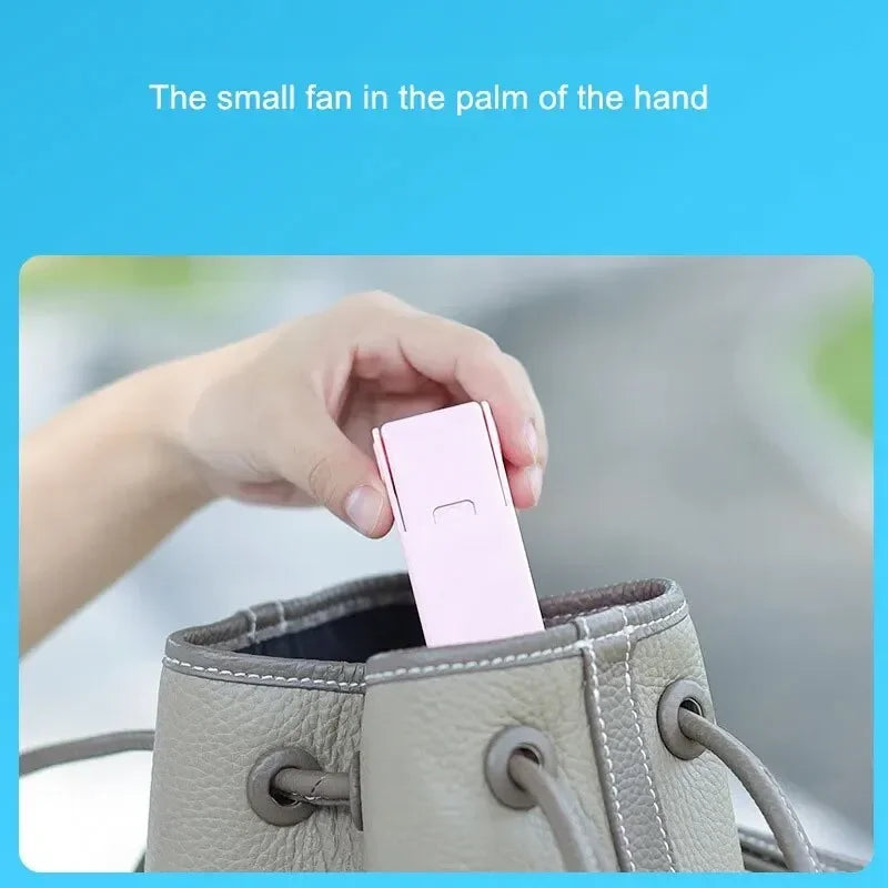 BreezeFold | Mini-Faltventilator | Ultraleicht & Leise | USB-Akku & Kompaktes Design
